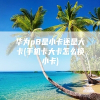 华为p8是小卡还是大卡(手机卡大卡怎么换小卡)