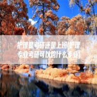 护理是考研还是上班(护理专业考研可以跨什么专业)