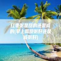 红枣粥是甜的还是咸的(早上喝甜粥好还是咸粥好)