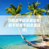 划船是平移还是旋转(翻书页是平移还是旋转)